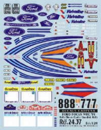 Ford Focus WRC Rallye Monte Carlo 2000 DMC Decal