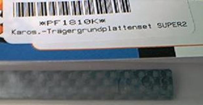 Karosserieträger Grundplattenset Carbon für Super24 SLP2