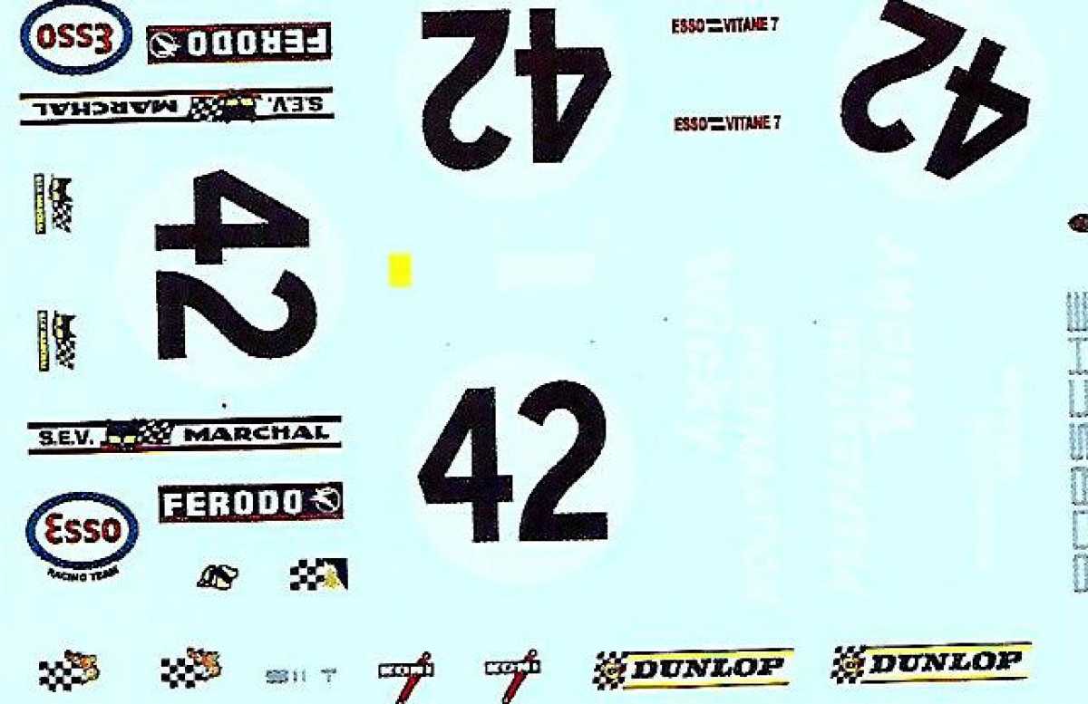 P 911S Le Mans 1970 #42 Decal 1:32