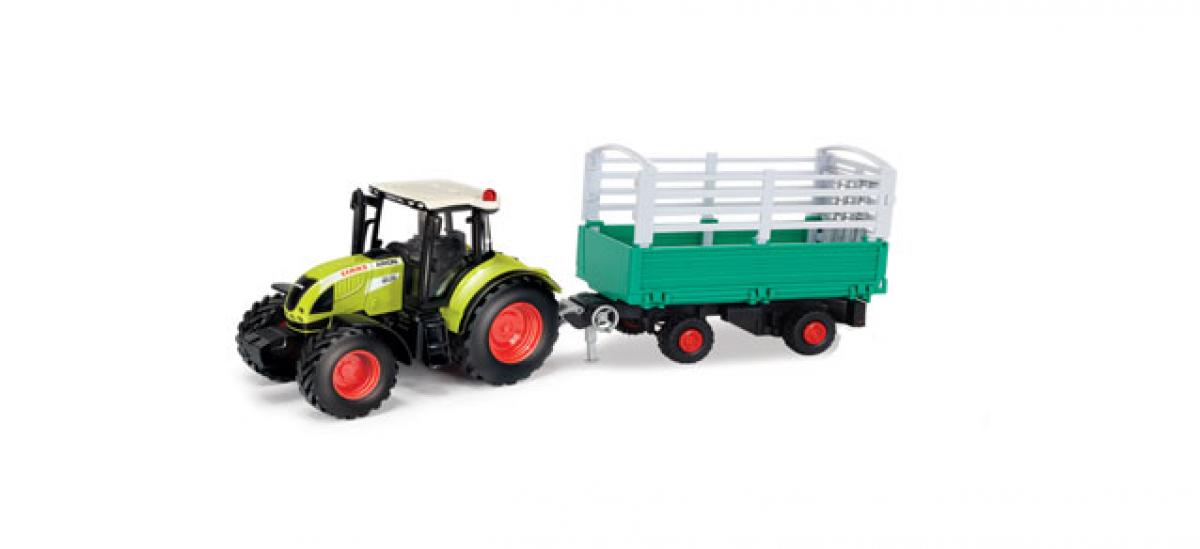 CLAAS ARION 540 Traktor mit Viehanhänger HER 84184013