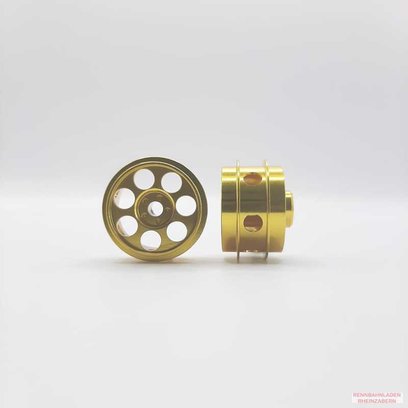 Alu-Felgen 6-Speichen 15.8mm x 10mm AIR System gold für Achse 2,38mm STAFFS200