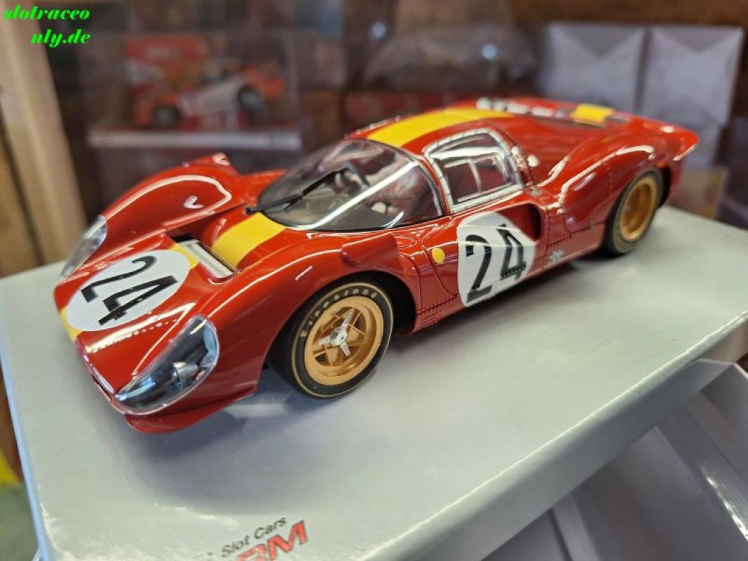 Ferrari 330P4 No. 24 Rennversion mit Metall-Chassis Slotcar 1:24 Analog  BRM202 Versandkostenfrei (nur D)