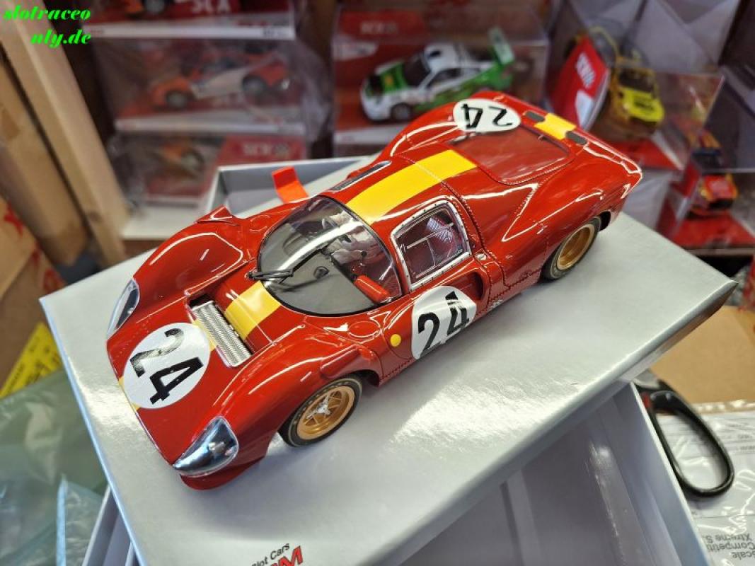 Ferrari 330P4 No. 24 Rennversion mit Metall-Chassis Slotcar 1:24 Analog  BRM202 Versandkostenfrei (nur D)