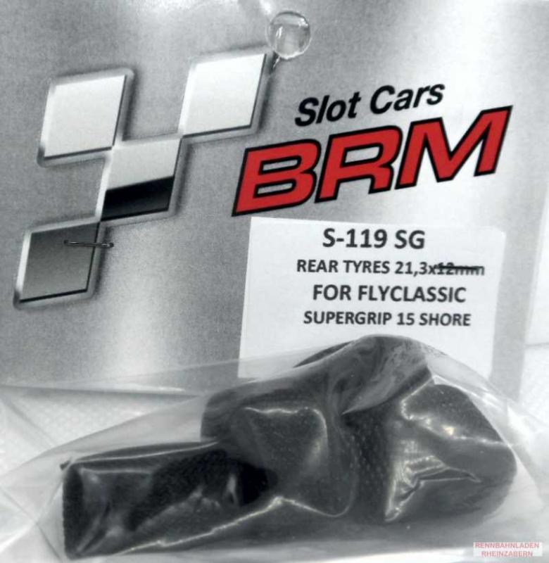 Reifen Ø21.3x12mm BRM Classic Profil Supergrip 15-Shore zB Fly Classic Car SCX Peugeot 908