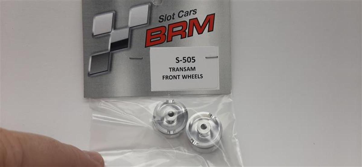 Felgen vorne Aluminium f.Slotcars 1:24 BRM Camaro u.Mustang und andere