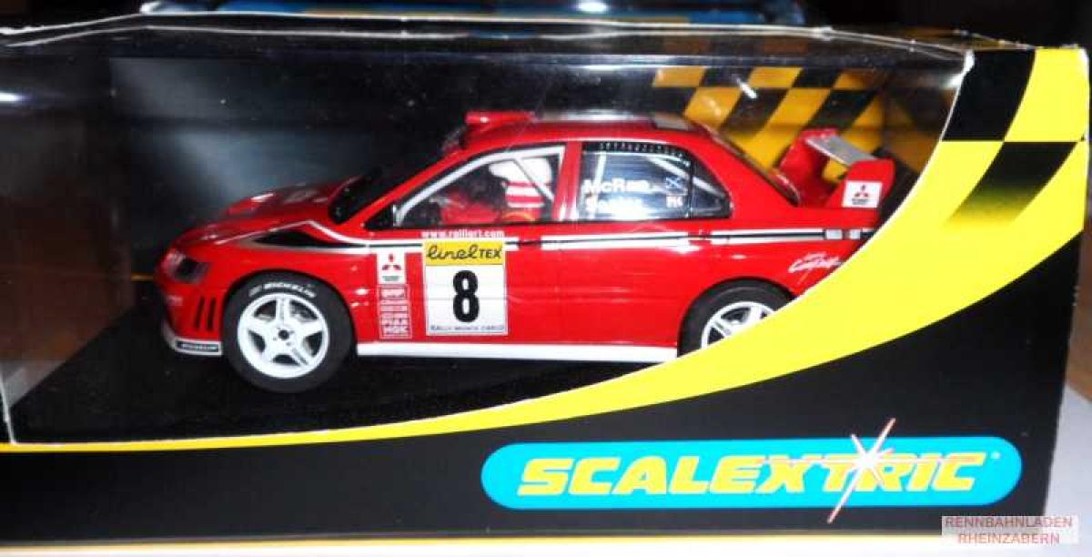 Mitsubishi Lancer EVO7 #8 Rally Monte Carlo 2002 McRae/Senior SCALEXTRIC  sehr rar!