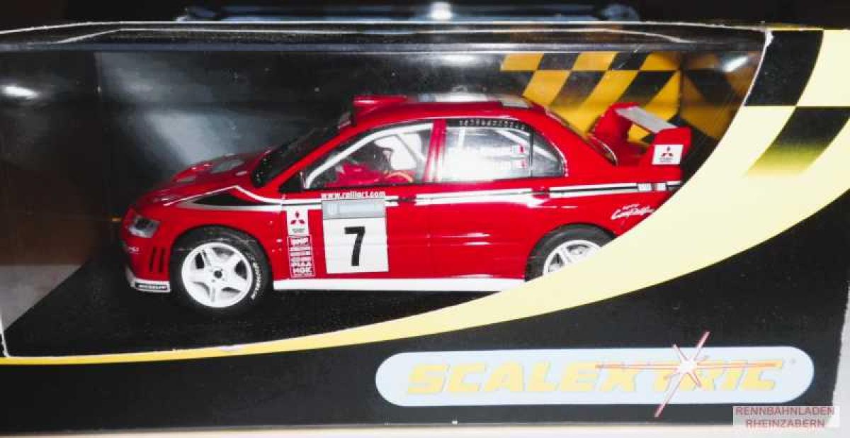 Mitsubishi Lancer EVO7 #7 Schweden Rally 2002 Delecour/Grataloup SCALEXTRIC  sehr rar!