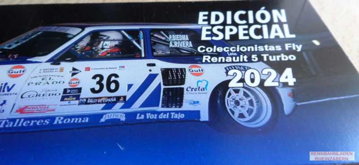 RENAULT 5 TURBO  #36 RALLY DE ESPANA HISTORICO 2012 P.BIEDMA, A.RIVERA FLY  1:32