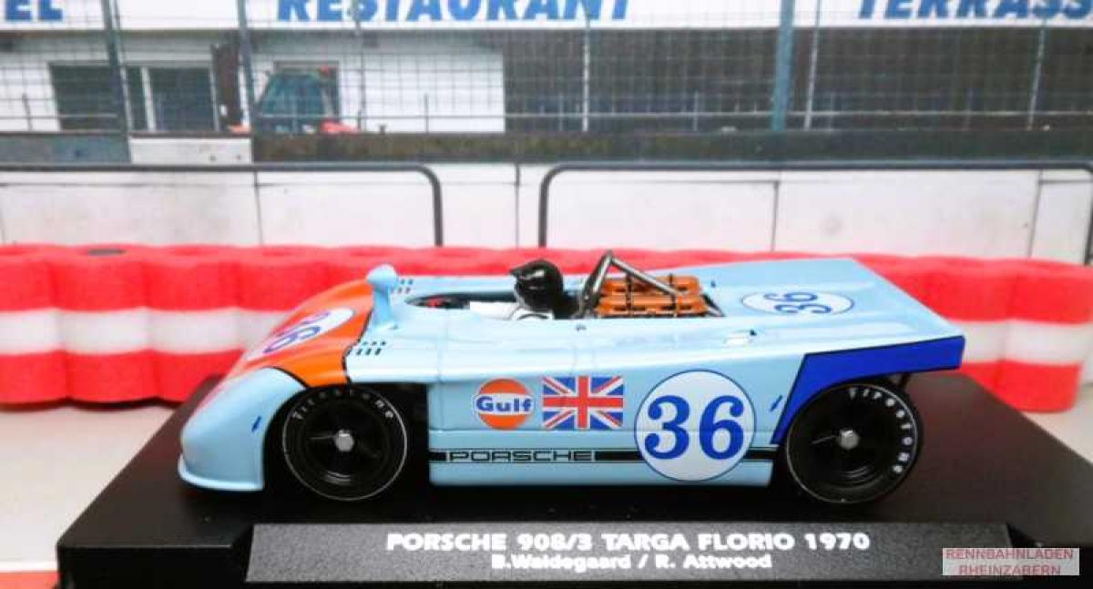 Porsche 908/3 #36 Targa Florio 1970 Waldegaard/ Attwood FLY A2501 Slotcar 1:32 analog