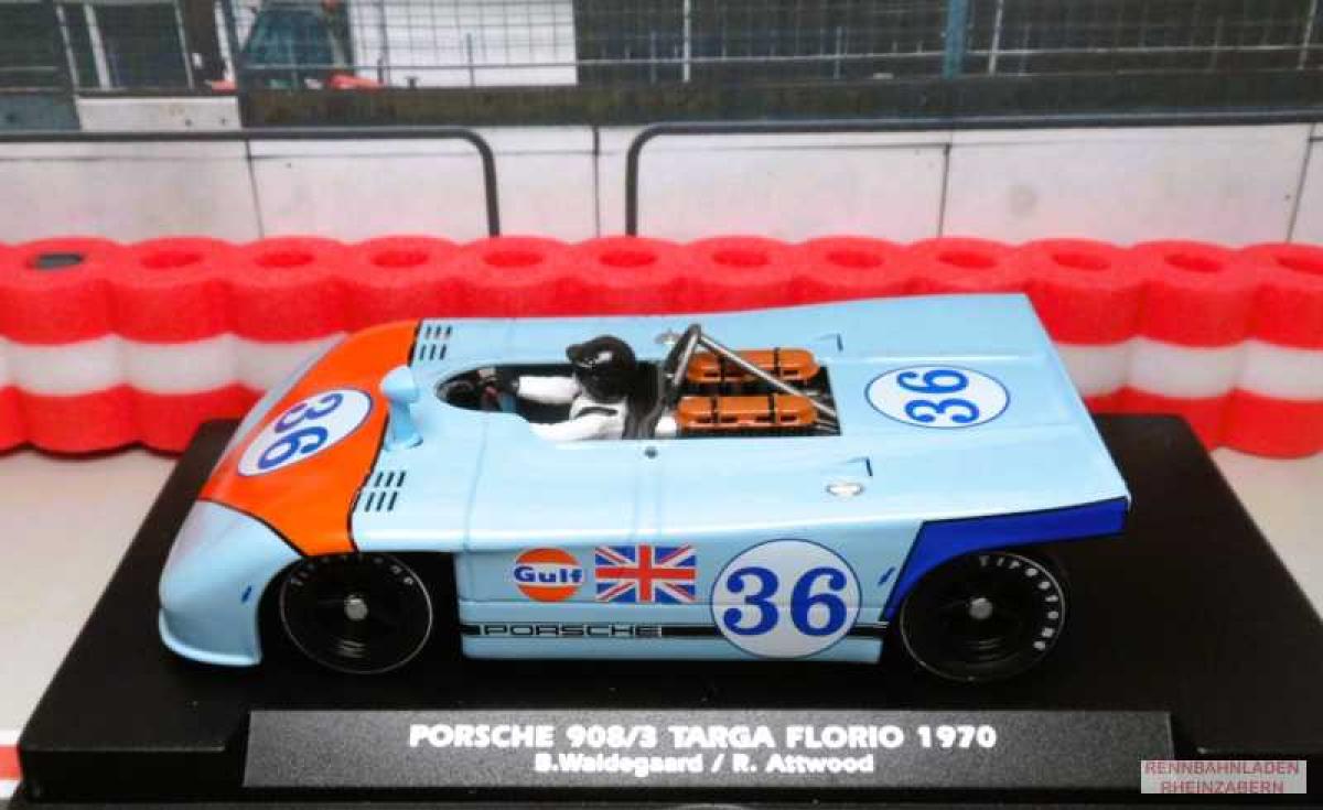 Porsche 908/3 #36 Targa Florio 1970 Waldegaard/ Attwood FLY A2501 Slotcar 1:32 analog
