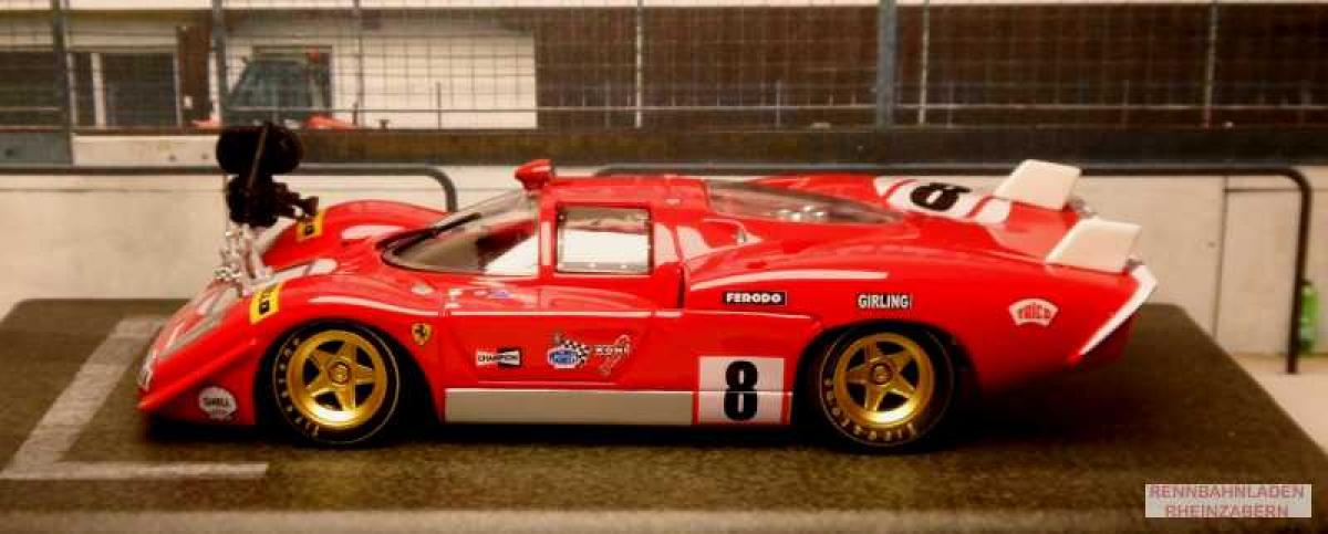 Ferrari F512S Langheck No. 8 Making of Le Mans Edition m.Kamera-Imiation FLY  1:32