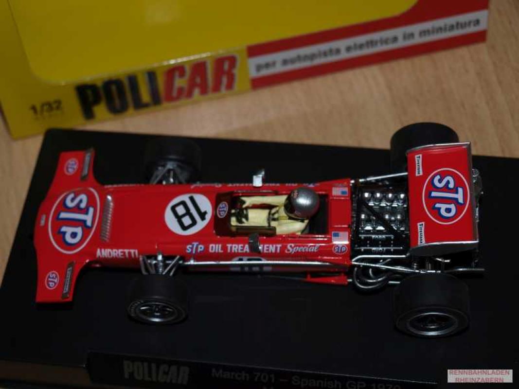 March 701 Spanien GP 1970 M. Andretti #18 Slotcar 1:32 analog POLICAR 1:32