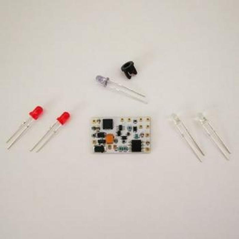 MPL Digital Decoder QX2021 Rev.3 12-18,5V DC inkl. IR-Diode, LED´s & Silikonkabel