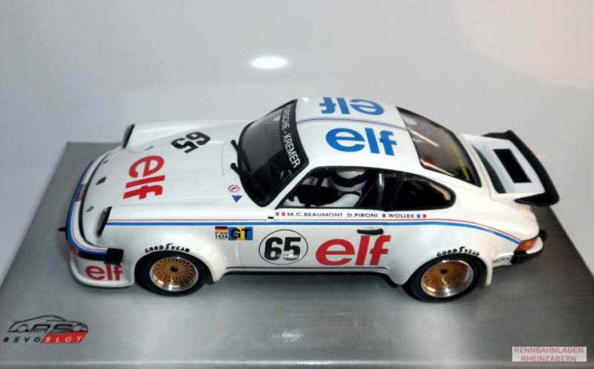 Porsche 934 ELF Design #65 24h Le Mans 1976 mit Turbo Heckspoiler RS-0291 Revo Slot 1:32