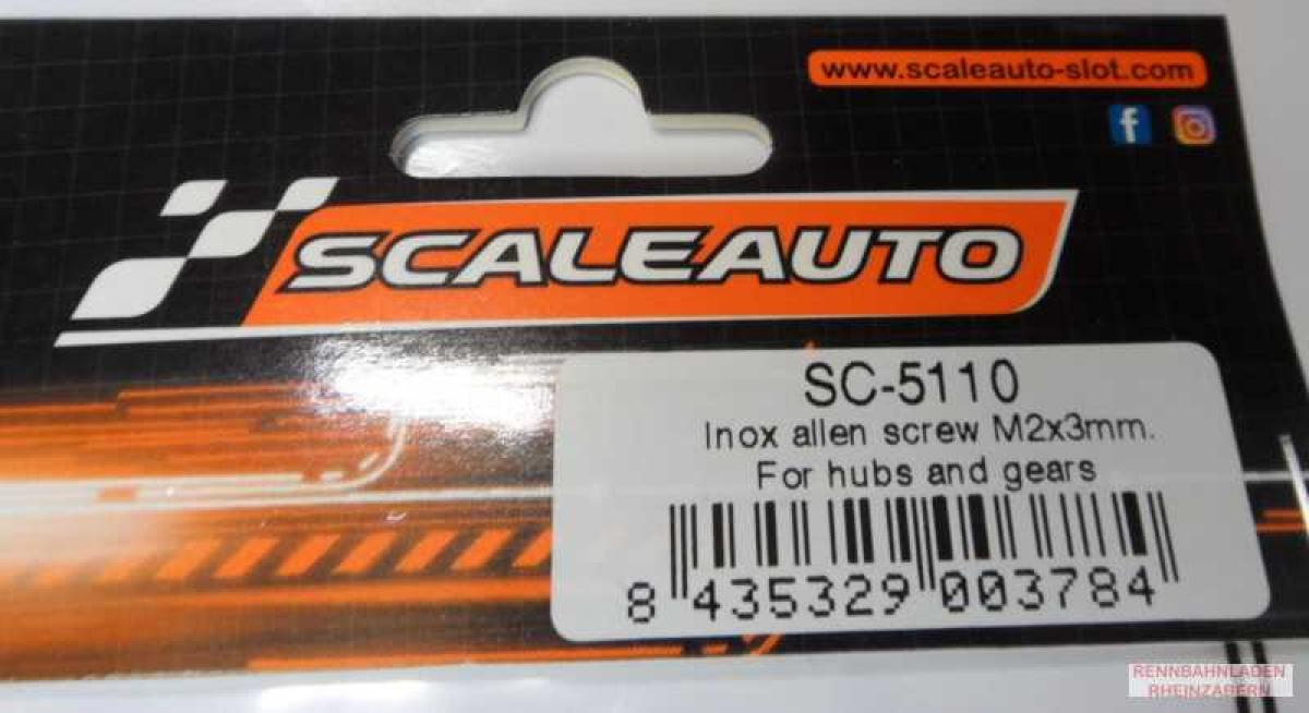 Madenschraube M2x3mm Stahl mit Innensechskant 