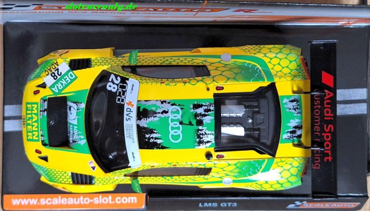Audi R8 LMS GT3 evo #28  Mamba -design Chassis in R-technik Scaleauto 1:32