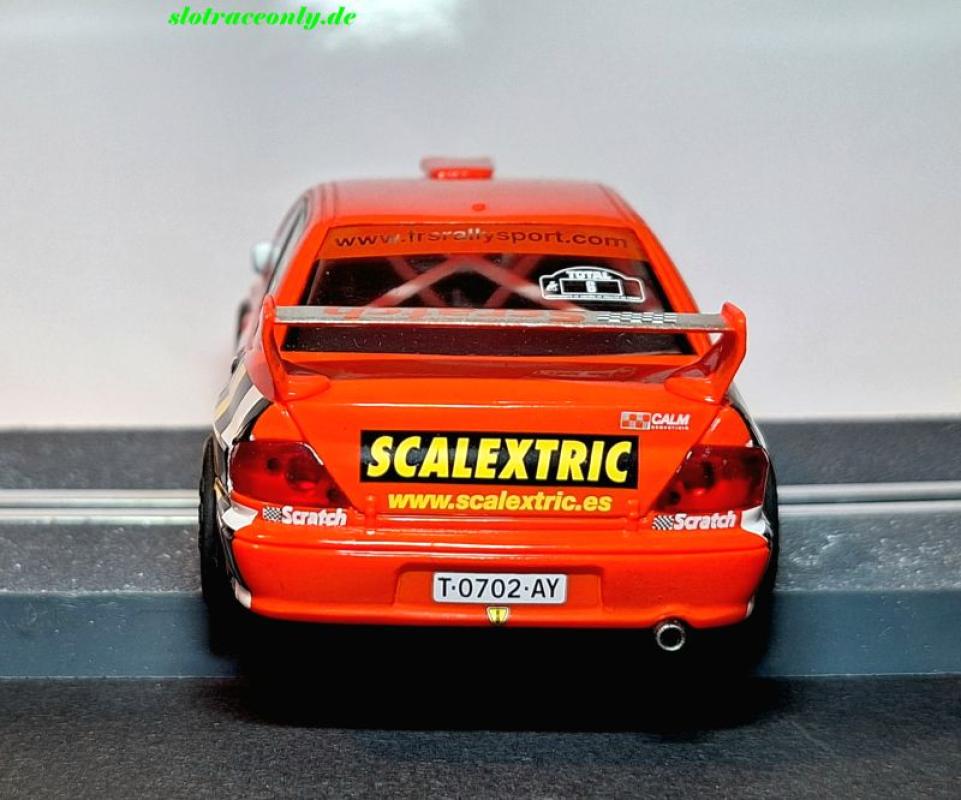 Mitsubishi Lancer EVO 7 #6 E:Fores/X.Aluju  SCALEXTRIC Decor SCX 6160  sehr rar! ohne Box