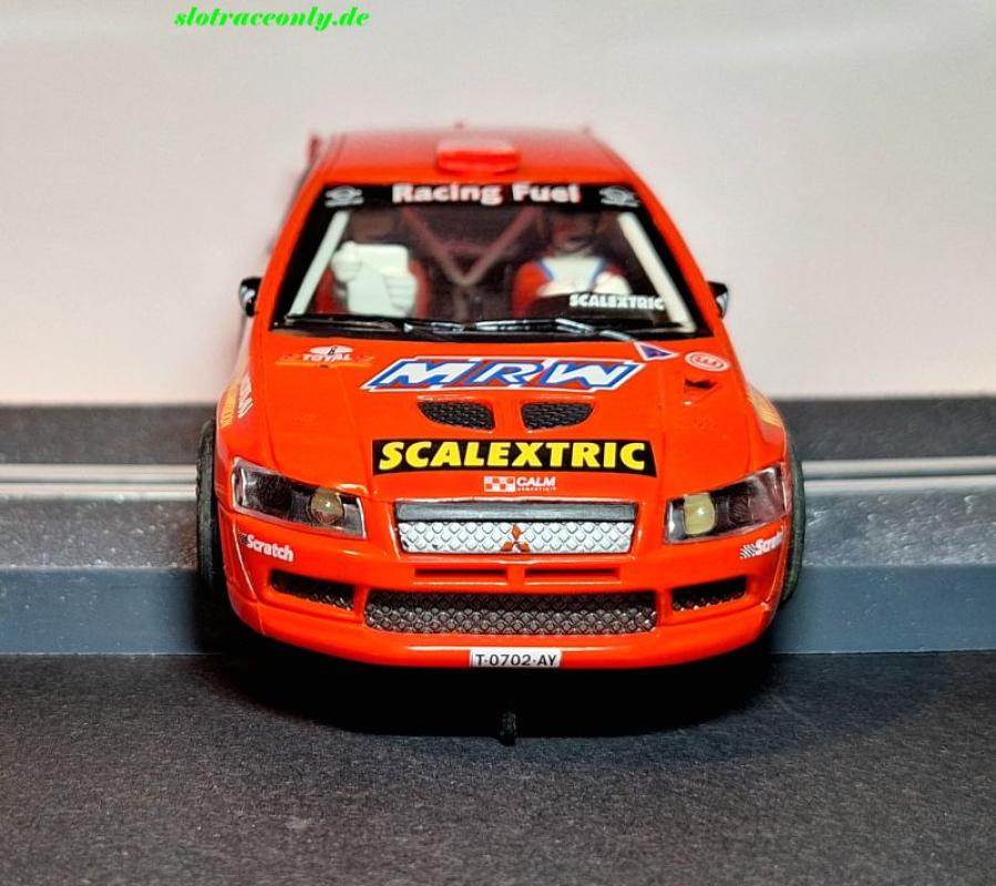 Mitsubishi Lancer EVO 7 #6 E:Fores/X.Aluju  SCALEXTRIC Decor SCX 6160  sehr rar! ohne Box