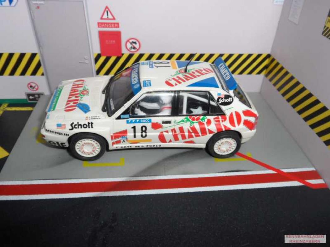 Lancia Delta Integrale #18 CHARRO Rally Costa Brava 1992 J.Puras SCX 1:32  Colección Altaya 