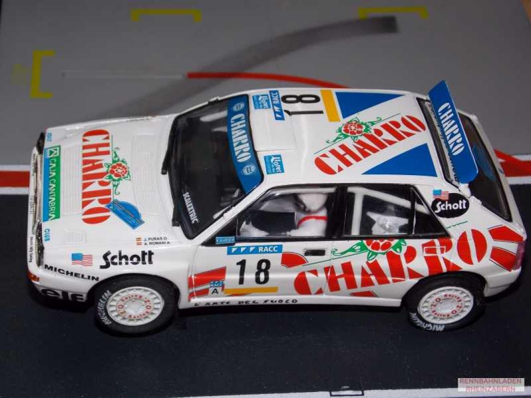 Lancia Delta Integrale #18 CHARRO Rally Costa Brava 1992 J.Puras SCX 1:32  Colección Altaya 