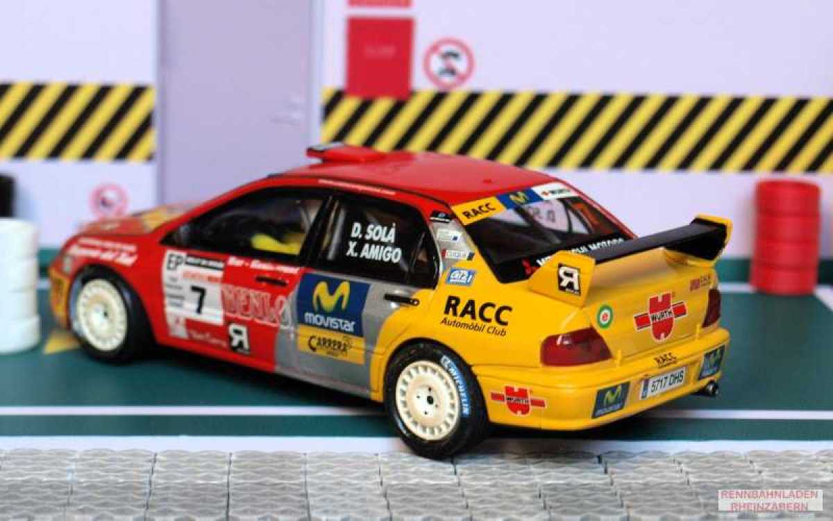 Mitsubishi Lancer EVO 7 #7 Rally Avilés 2004 D.Sordo/X.Amigo SCX PL06  sehr rar!