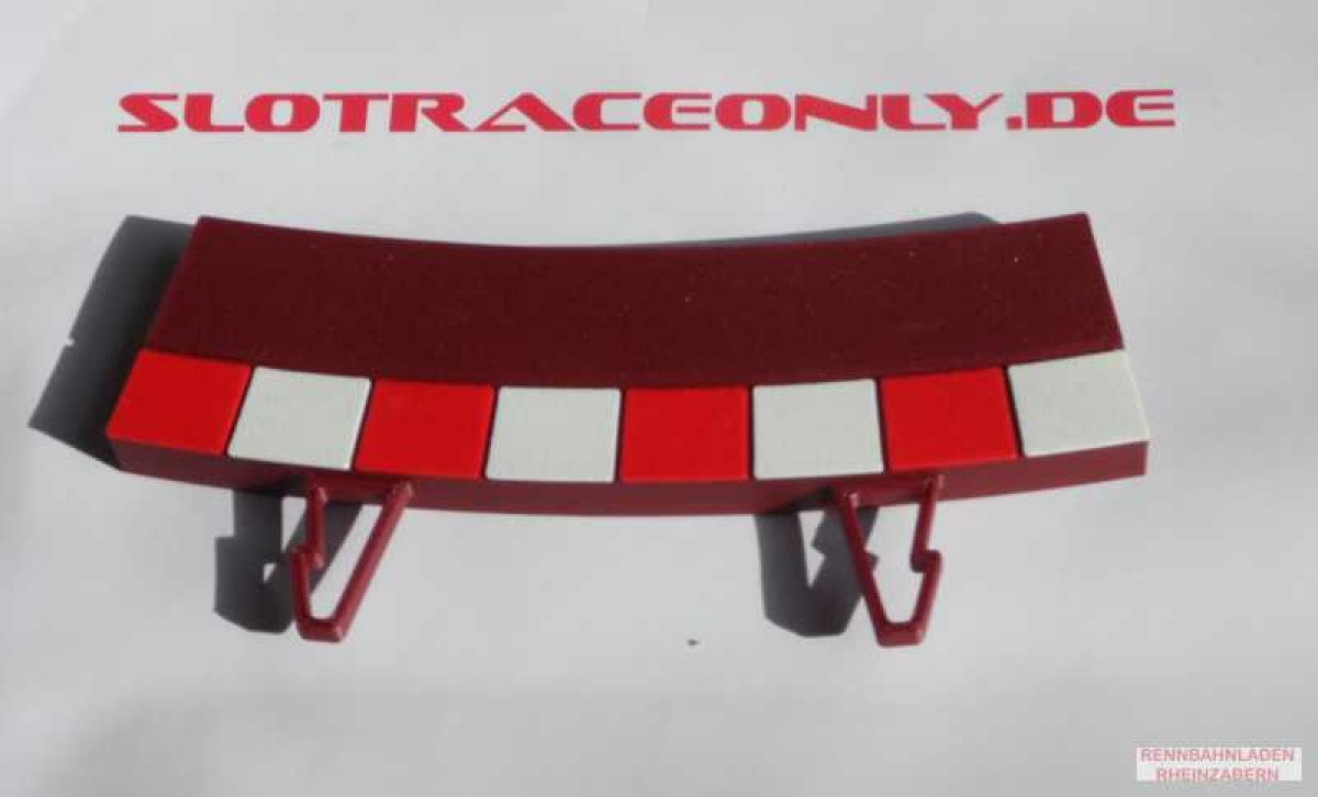 Randstreifen innen Kurve 4 rot mit Markierung 3D print 1 Stück