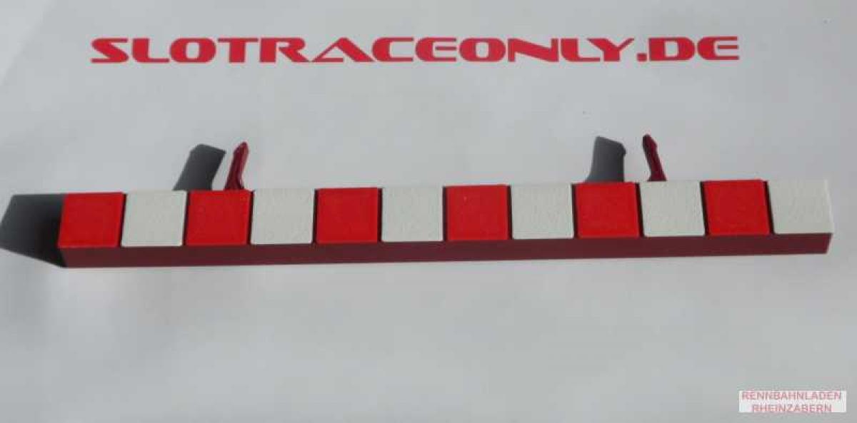 Curbs Randstreifen Gerade 1800mm rot mit Markierung 3D print 1 Stück #1