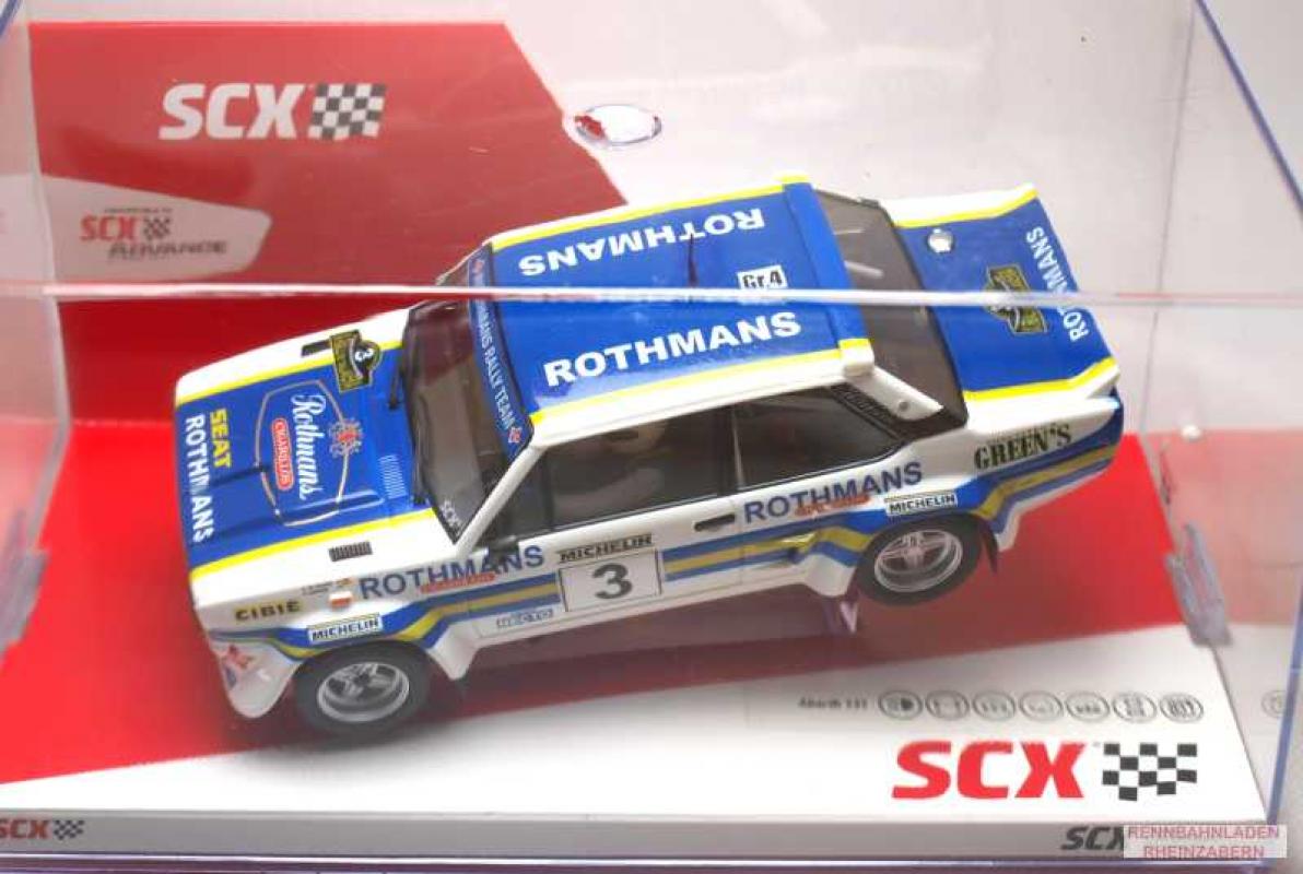 Fiat 131 Abarth #3 Rally Talavera 1982 de Sousa Sancho Pablo /  García Sánchez Pedro  Rothmans Rally Team SCX Classic 1:32