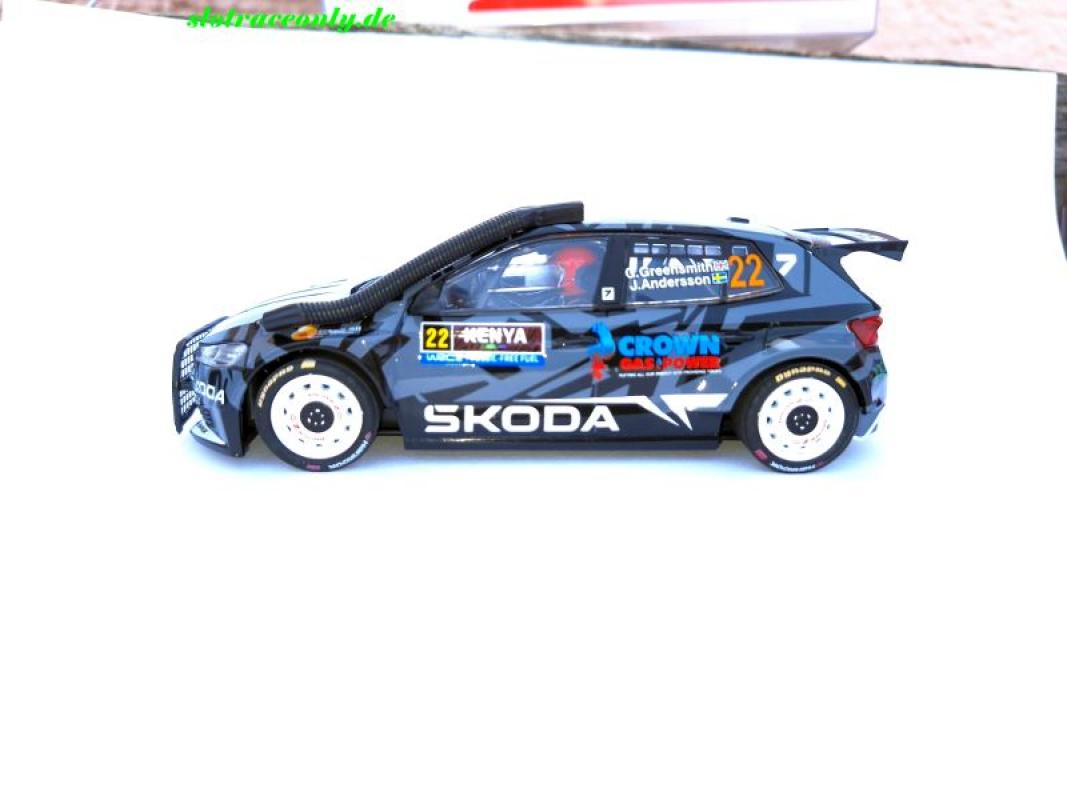 Skoda Fabia RS Rally2 #22 Rallye Kenya 2025 Greensmith/ Andersson SCX Classic 1:32