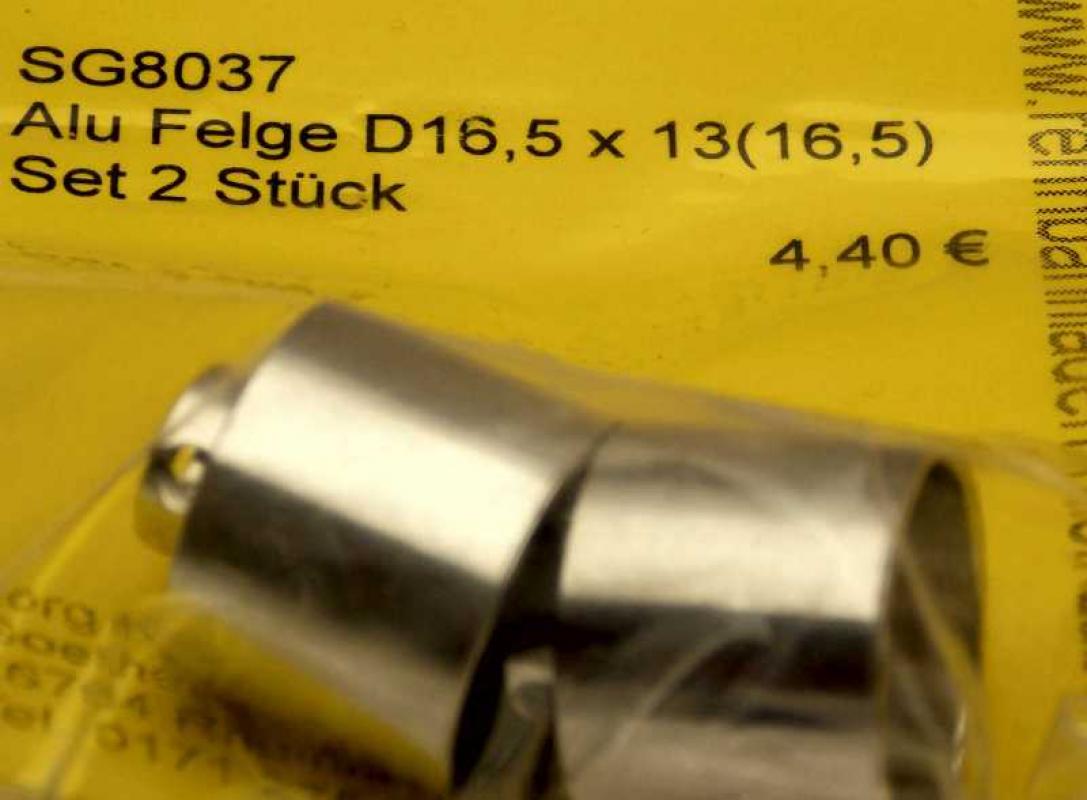Felge Racing 16.5 x 13 (Ges. 16.5 mm)für 3 mm-Achsen