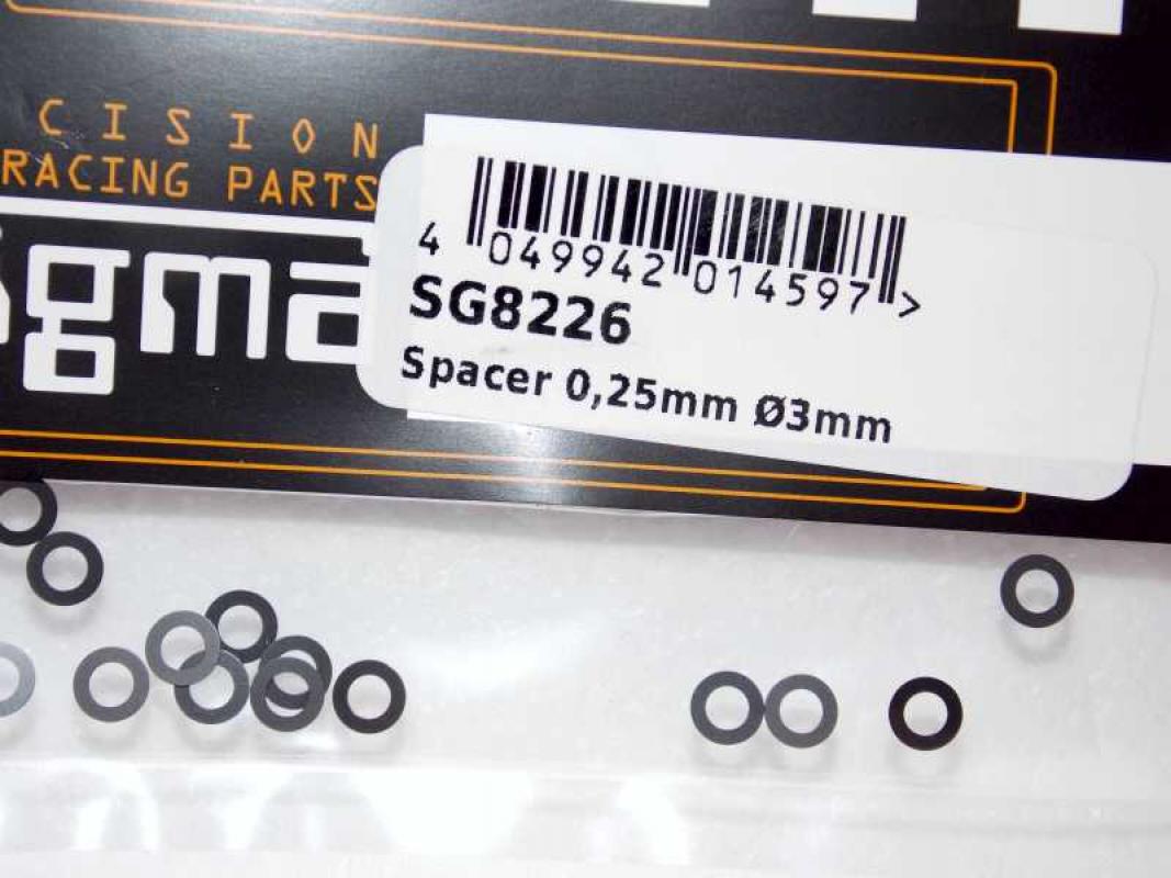 Achsdistanz   Kunststoff 0.25 für 3-mm-Achsen (20 Stück)