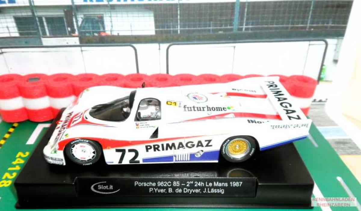Porsche 962C LH, #72, 2.Platz Le Mans 1987  J Lässig P Yver B. de Dryver Slot.it 1:32 CA34E