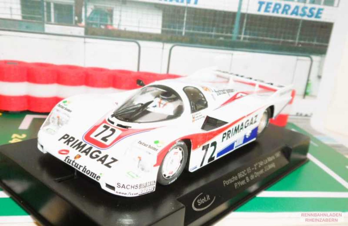 Porsche 962C LH, #72, 2.Platz Le Mans 1987  J Lässig P Yver B. de Dryver Slot.it 1:32 CA34E
