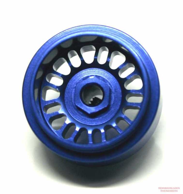 Alu-Felgen Tiefbett 9x2 (BBS) Speichen 15.8 x 10mm blau für Achse 2,38mm