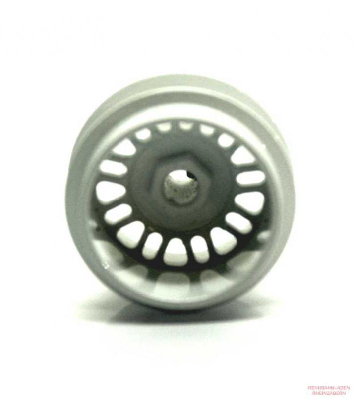 Alu-Felgen Tiefbett 9x2 (BBS) Speichen 15.9 x 8.5mm weiss für Achse 2,38mm