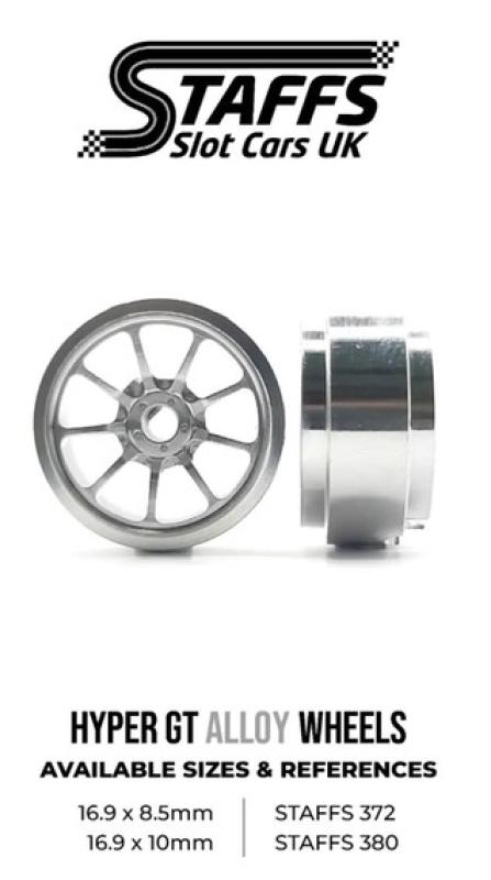 Alu-Felgen Hyper GT 16.9mm x 8.5mm ALU / silber für Achse 2,38mm STAFFS372
