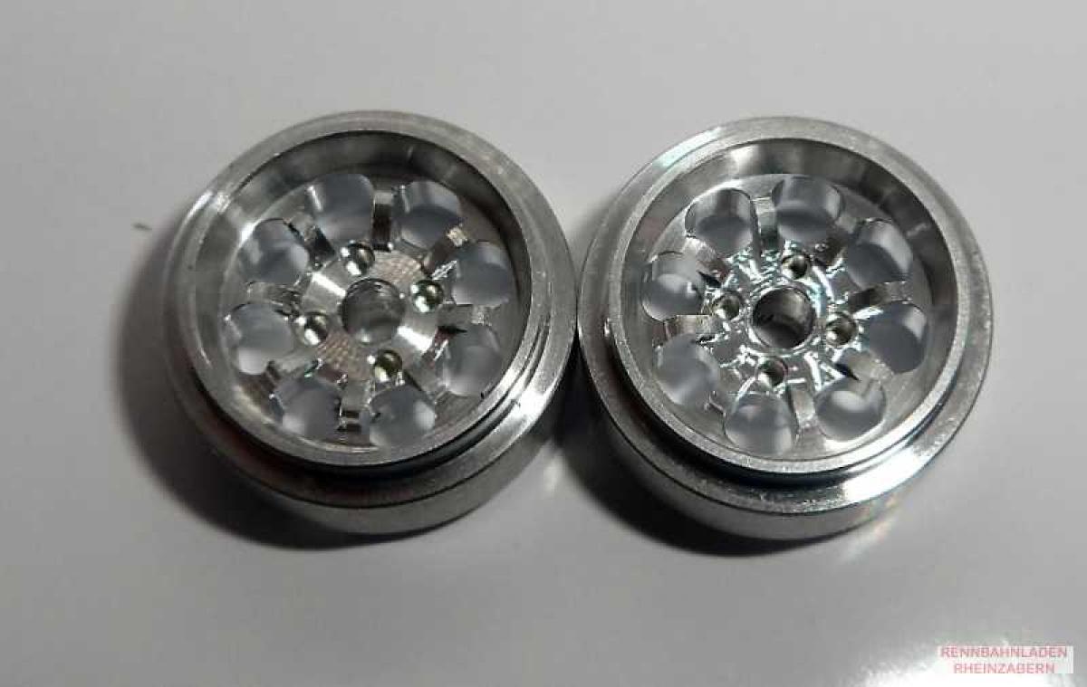Alu-Felgen Minilite-Design15.8mm x 8.5mm silber für Achse 2,38mm STAFFS92