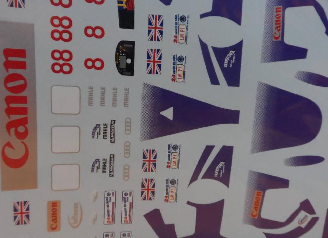 A.. R8 UK Team Veloqx Decal 1:32
