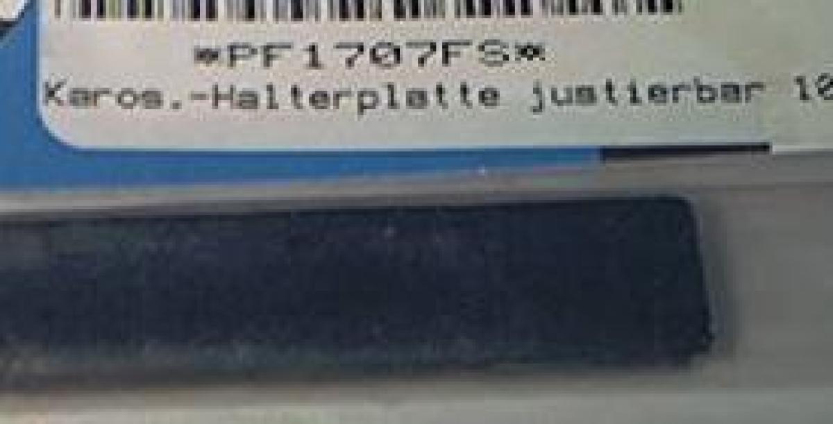 Karosserie Halterplatte justierbar 10x1.5 mm breit Super 24 (2 Stück)