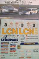 Opel V8 Star SST -LCN- Thiim Start-Nr.: 3 Decal Bogen 1:24 (Wasserschieber)