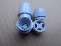 Felgensatz Formel 1 Kunstoff 1:32 grau