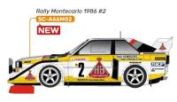 Quattro S1 E2 #2 4.Platz Rally Monte Carlo 1986 Scaleauto 1:32