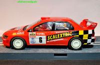 Mitsubishi Lancer EVO 7 #6 E:Fores/X.Aluju  SCALEXTRIC Decor SCX 6160  sehr rar! ohne Box