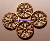 Felgeneinsatz 19,1 mm BBS GT3 (Satz vo. + hi.) gold