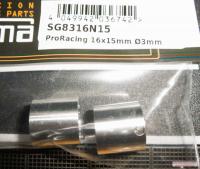 Felgen ProRacing-N Ø16x15-15mm für.Ø3mm Achsen SG8316N15