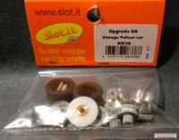 Starter Kit 18 bestehend aus Telleraf Inliner 26Z (Kunststoff/Metall) vorne/hinten komplett mit Kunststoff-/Aluminium-Felgen Ø14,3x8x1,5mm und Zubehör für Policar (Vintage) u.ä. Chassis