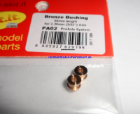 Achslager D 4.9 mm Bronze mit Innen und Außenbund für 2,38mm Achsen