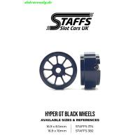 Alu-Felgen Hyper GT 16.9mm x 10mm schwarz / black für Achse 2,38mm STAFFS382