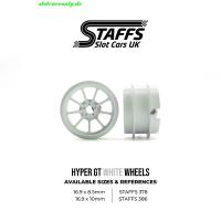 Alu-Felgen Hyper GT 16.9mm x 10mm weiss für Achse 2,38mm STAFFS386