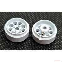 Alu-Felgen Minilite-Design15.8mm x 8.5mm weiss für Achse 2,38mm STAFFS98